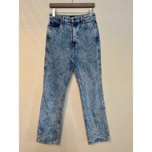 Khaite Danielle Acid-Wash Straight-Leg Jeans Sz 29